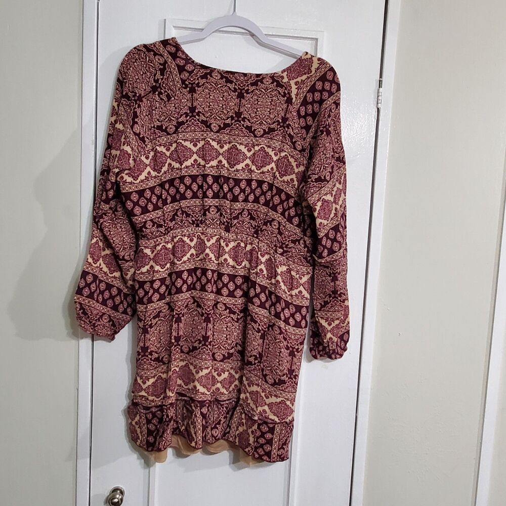 Chic Soul Women 2XL dress, V-Neck balloon sleeves with elastic cuffs.  SKU#A-118 - Picture 7 of 13
